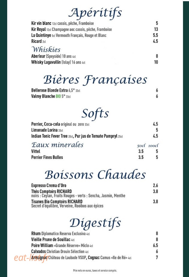 Le Cardinal — carte page 5