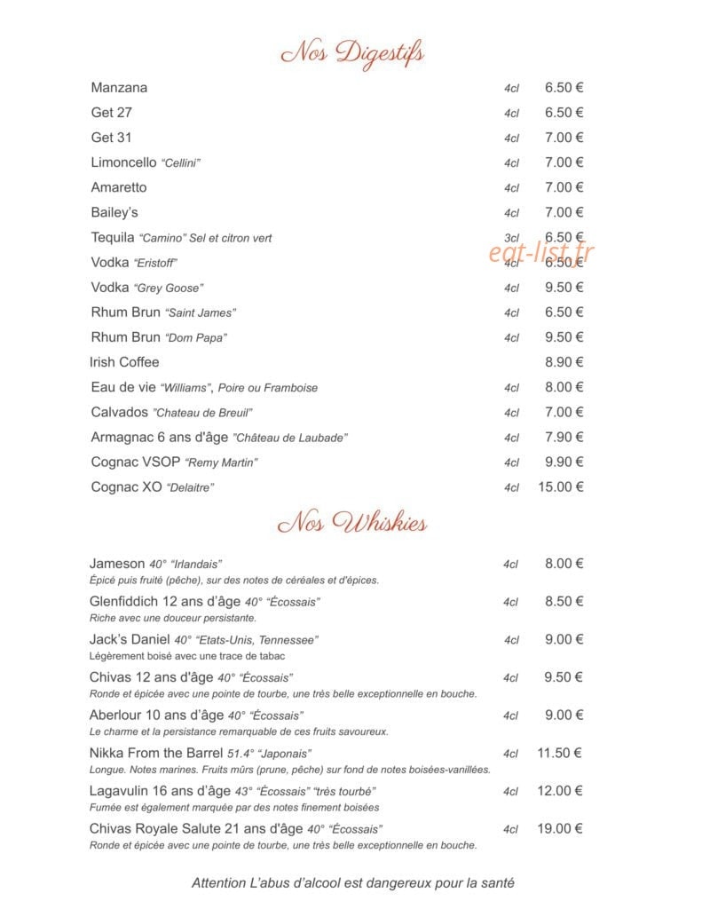 Le Faubourg — carte page 8