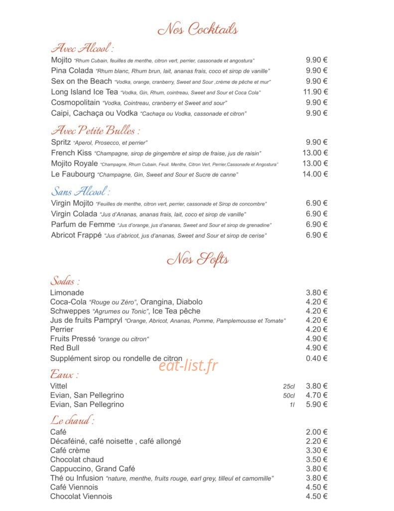 Le Faubourg — carte page 5