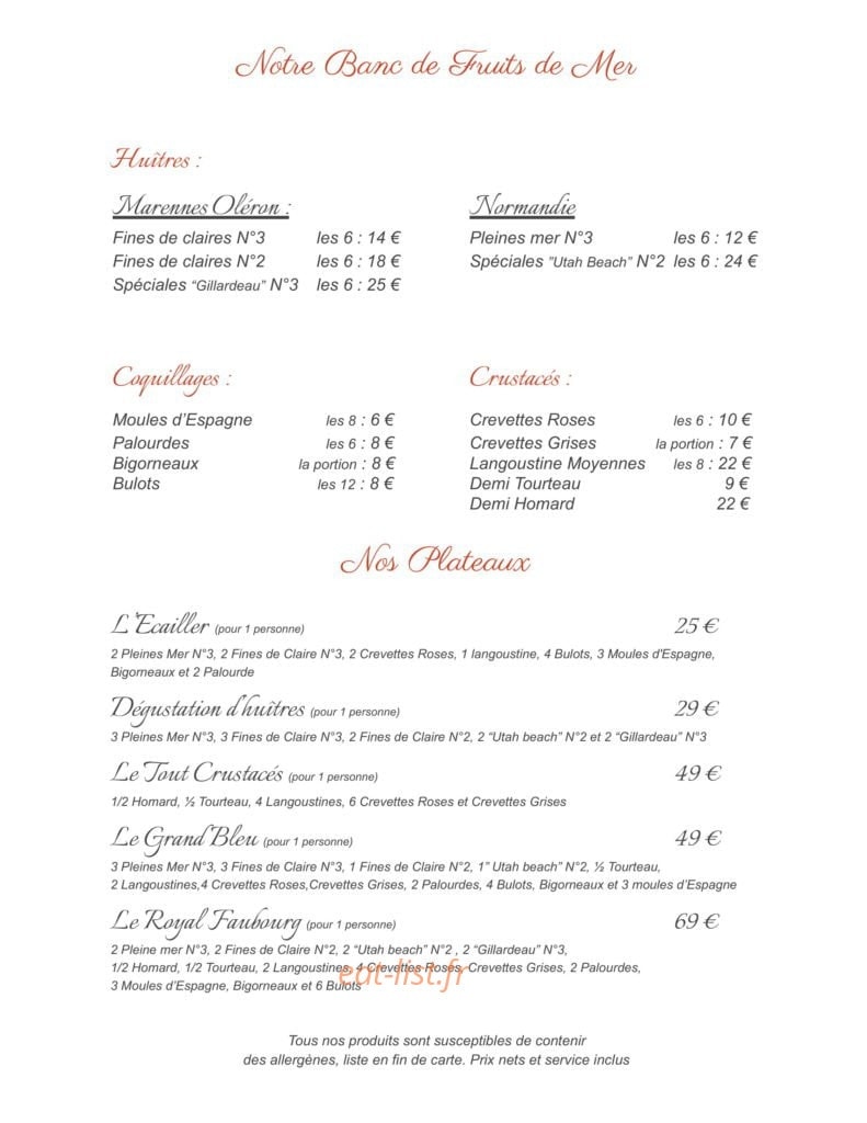 Le Faubourg — carte page 4