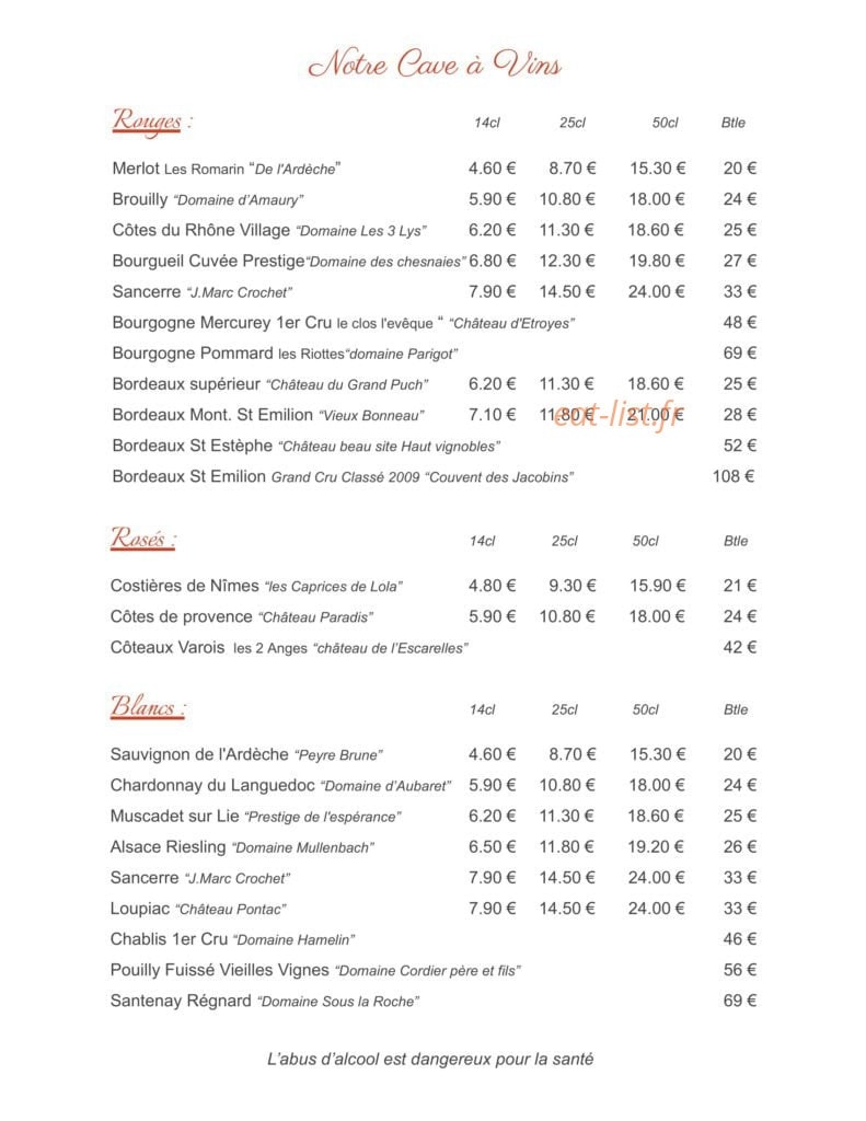 Le Faubourg — carte page 6