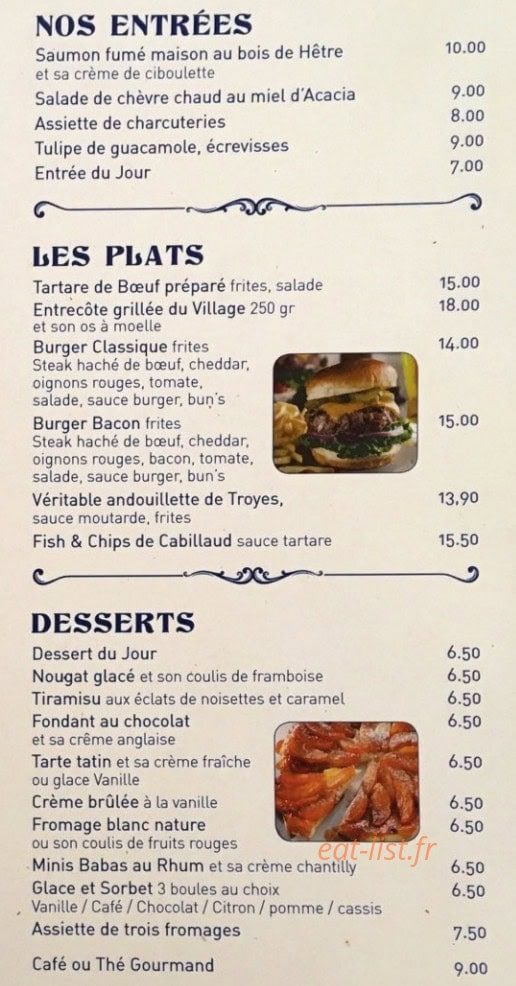 Le Village — carte page 1