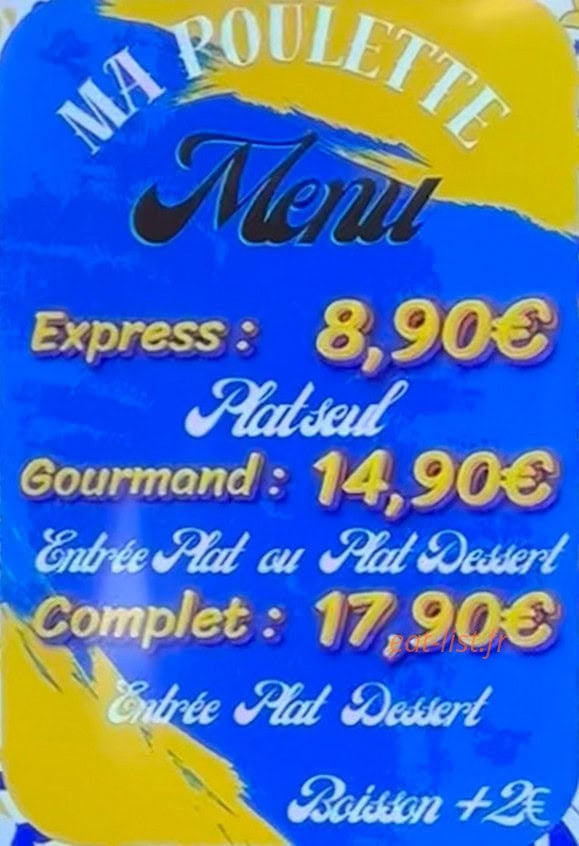 Ma Poulette — carte page 3