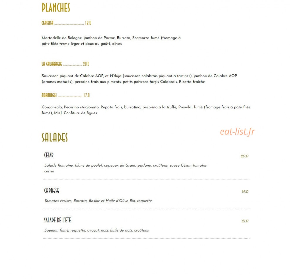 Pasta e Vino — carte page 1