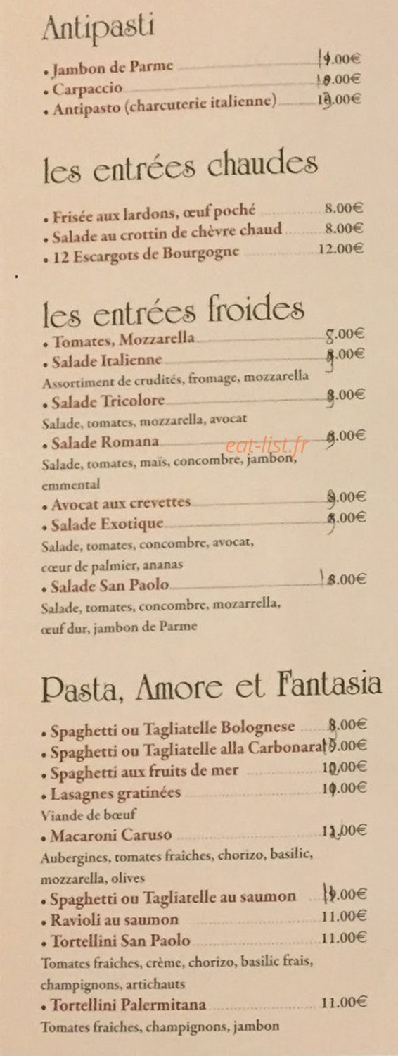 San Paolo — carte page 1