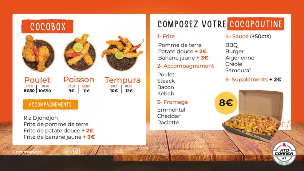 Coco snack — carte page 2