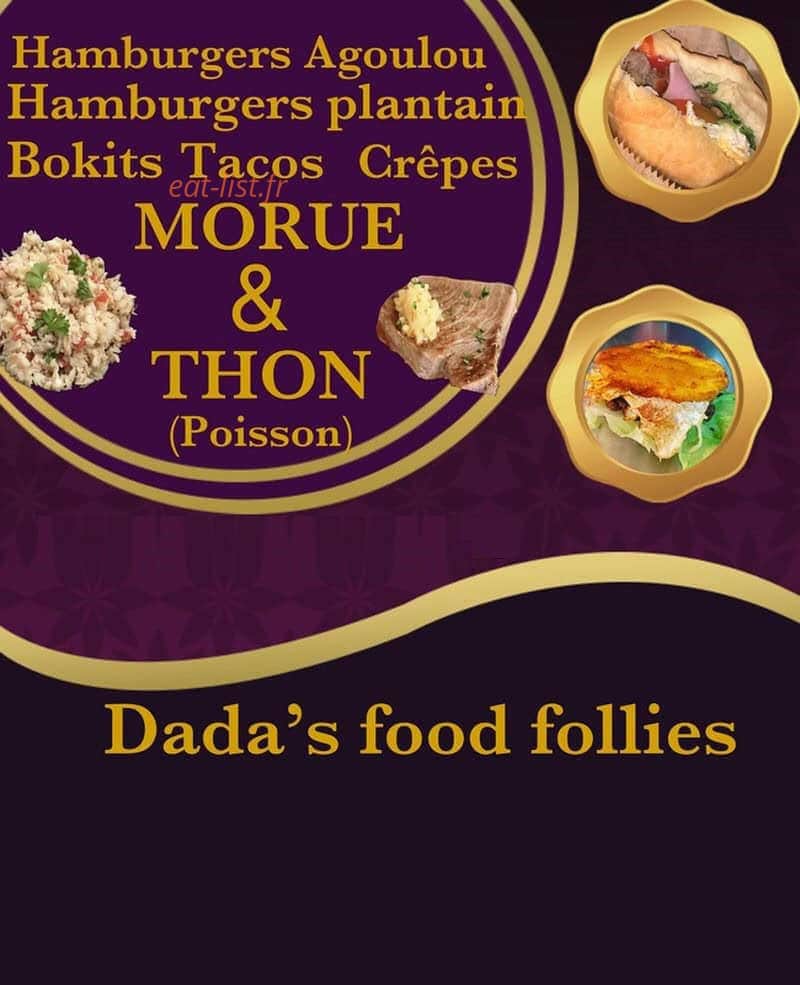 Dada’s Food follies — carte page 1