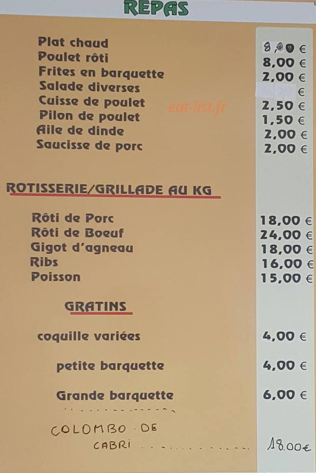 La Farandole des Saveurs — carte page 2