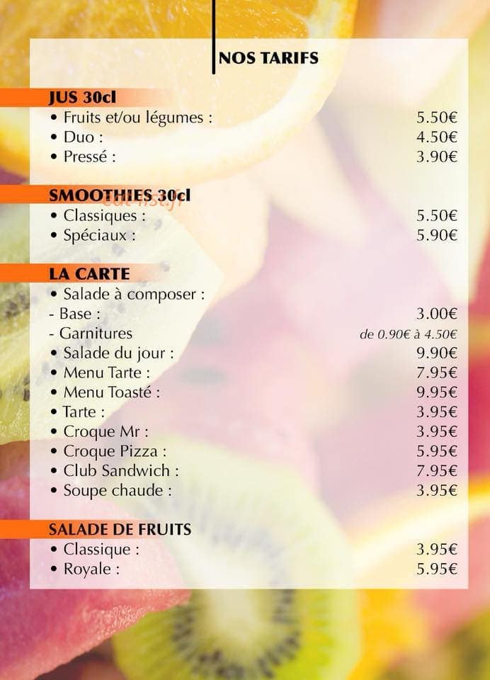 Salad & Juice Bar — carte page 2