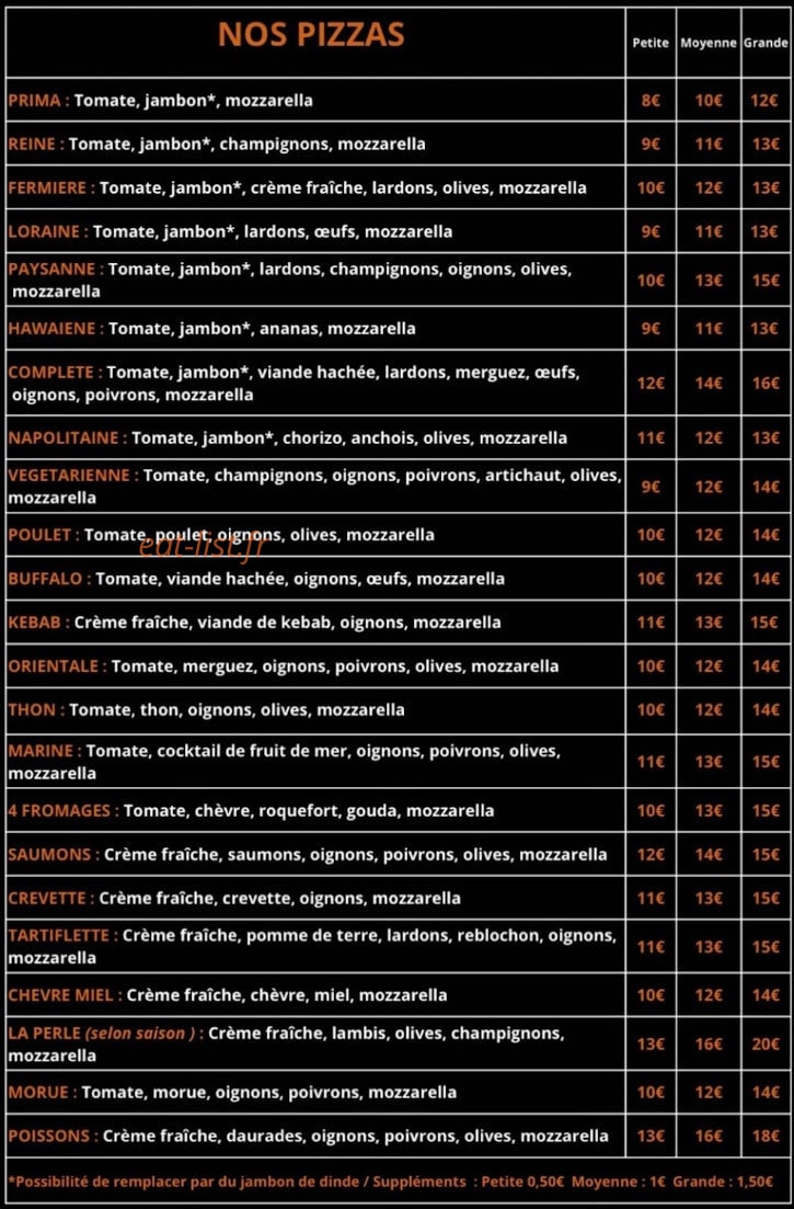 O'food grill — carte page 3