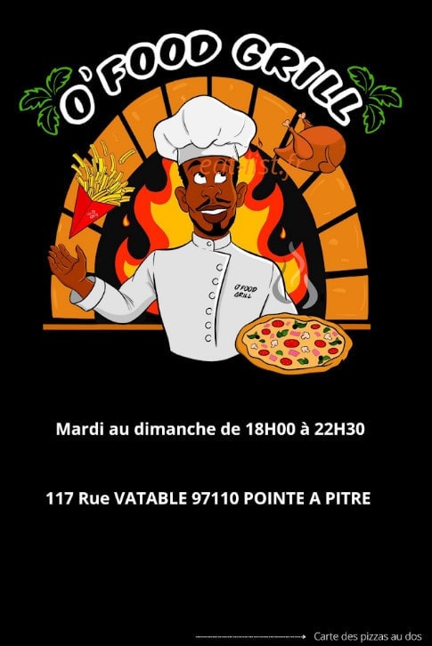 O'food grill — carte page 1