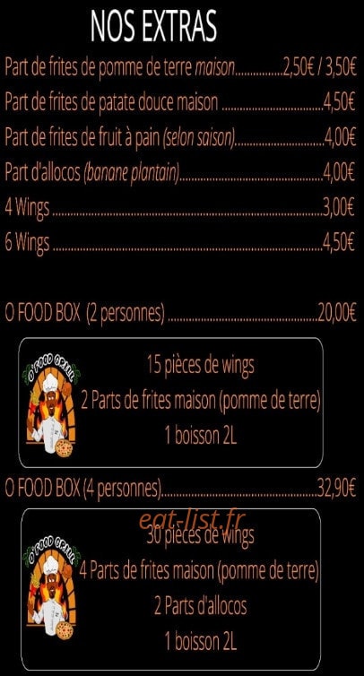 O'food grill — carte page 5