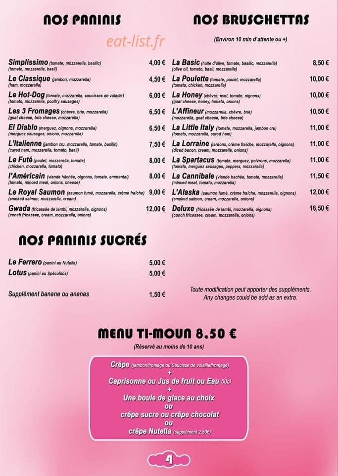 Pinkberries — carte page 4