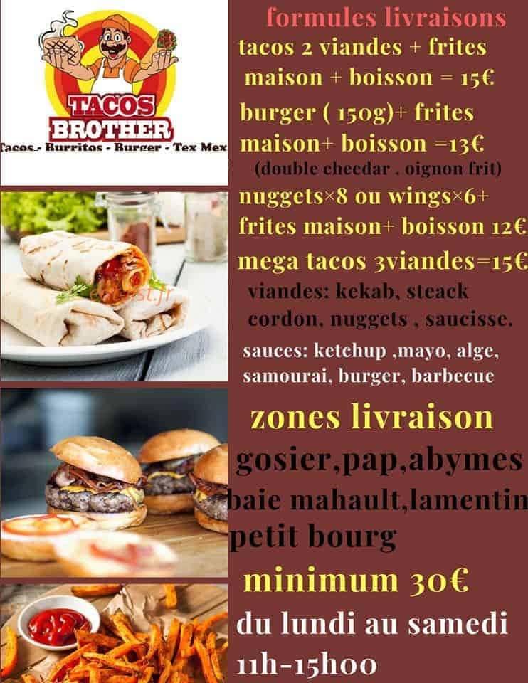 Tacos brother — carte page 1