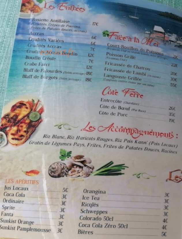 La Terrasse — carte page 1