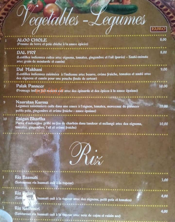 Maharajah Monty — carte page 5