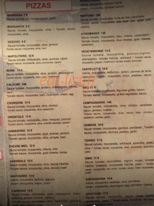 Gino pizza — carte page 2