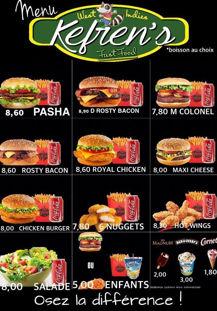 Kefren's — carte page 1