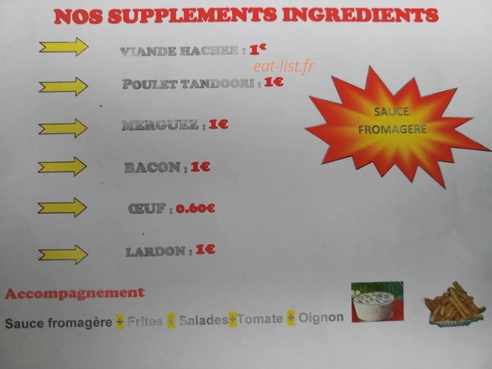 Hot 'choz — carte page 2