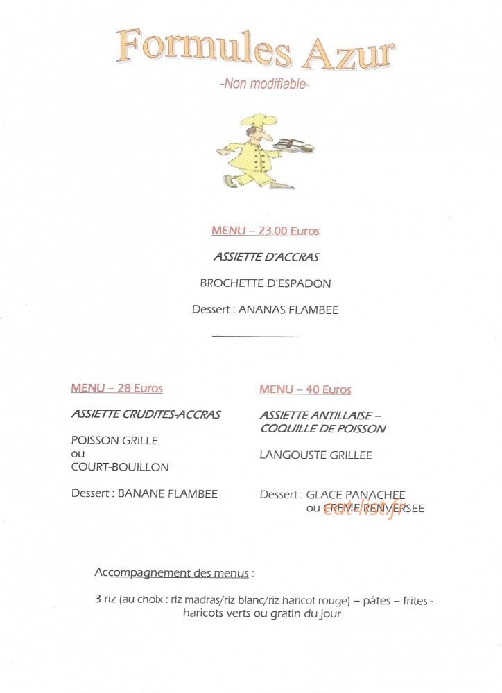 Azur Chez Vincent — carte page 3