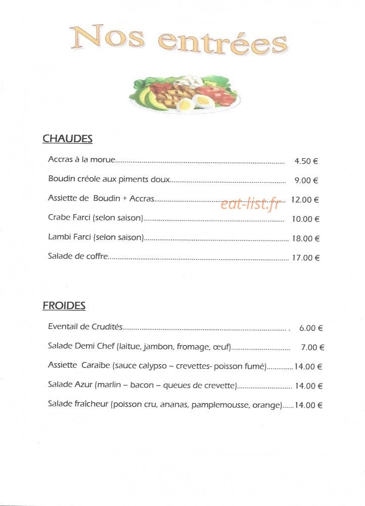 Azur Chez Vincent — carte page 2