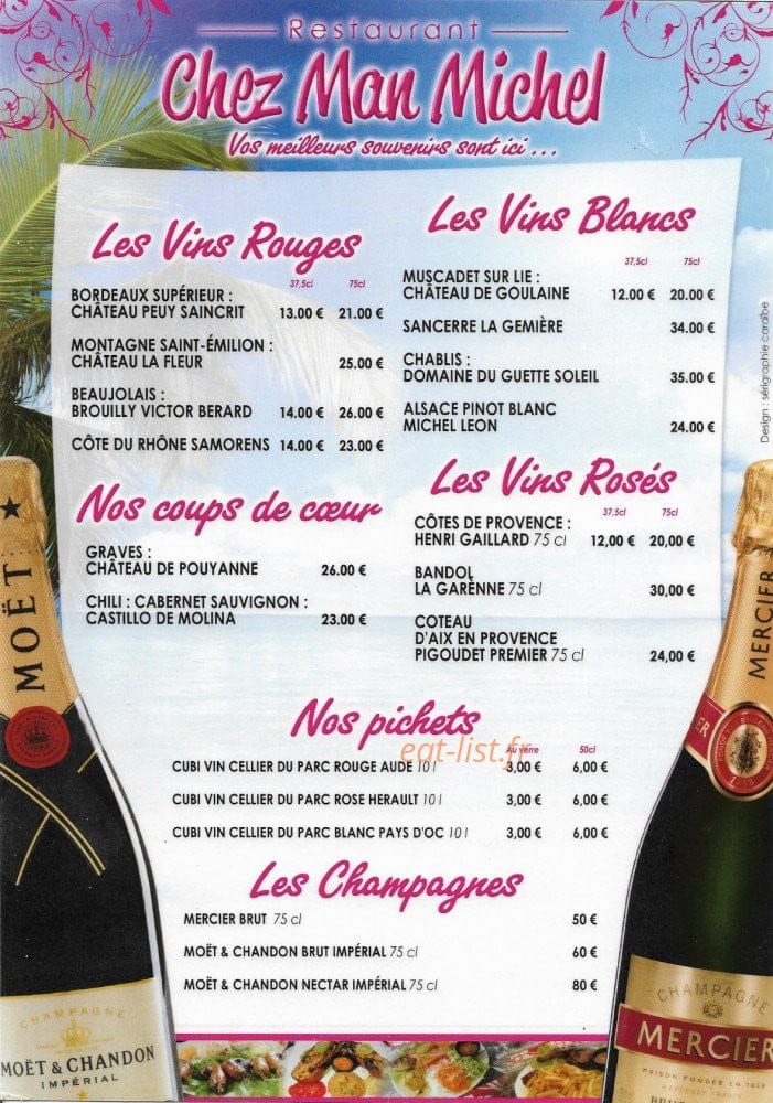 Chez Man Michel — carte page 3