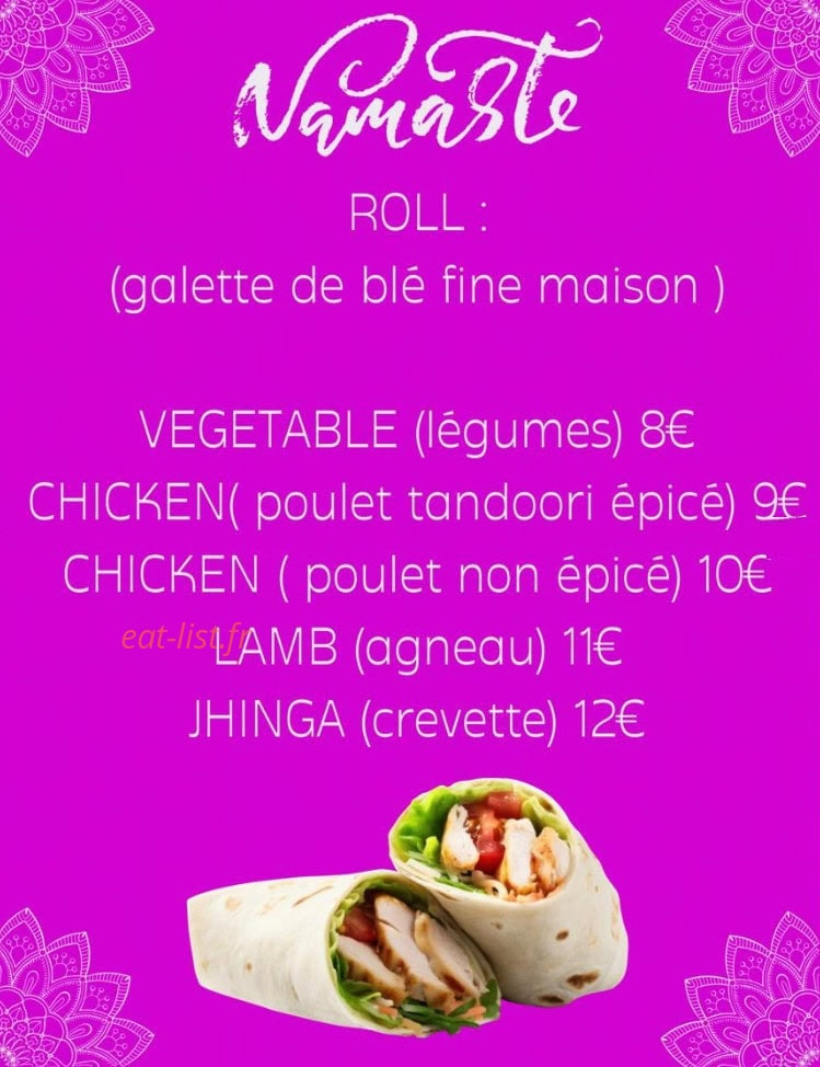 Indian Masala — carte page 3