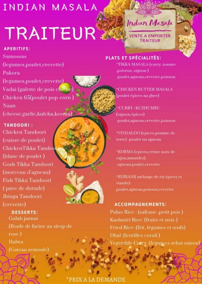 Indian Masala — carte page 7
