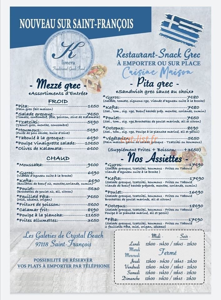 Kaliméra — carte page 1