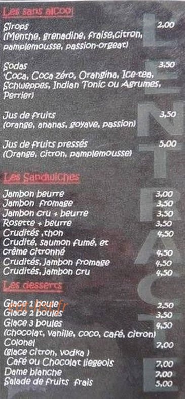 L'Entracte — carte page 2