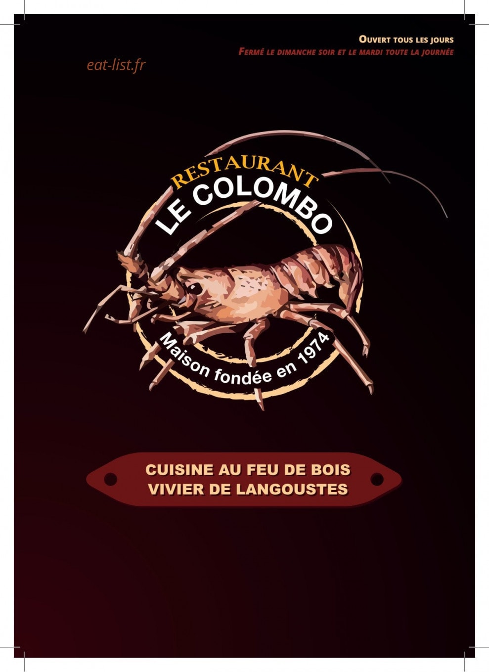 Le Colombo — carte page 1