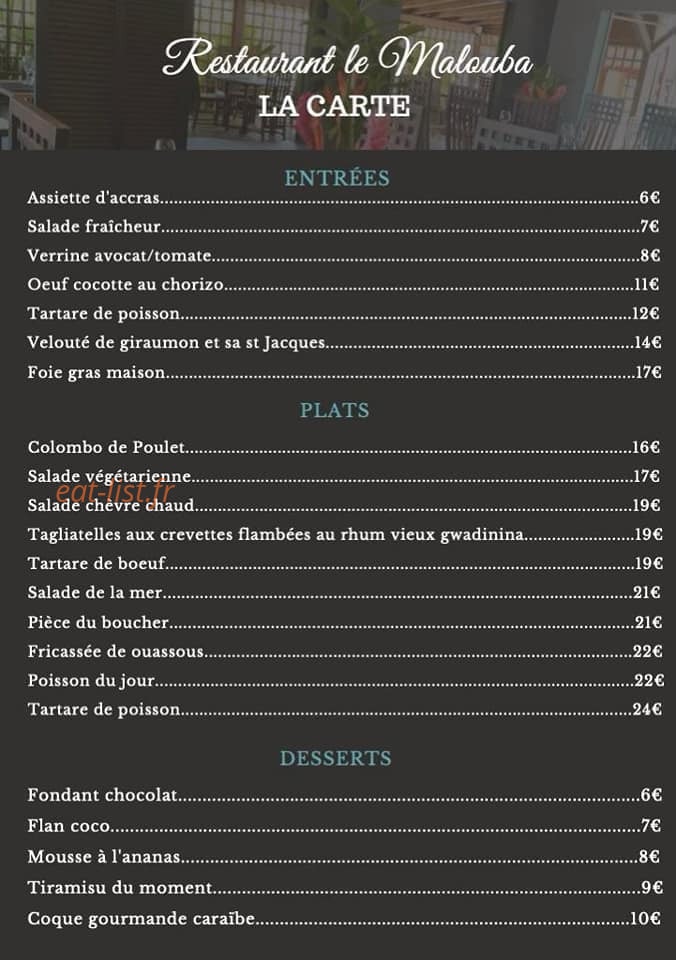Le Malouba — carte page 1