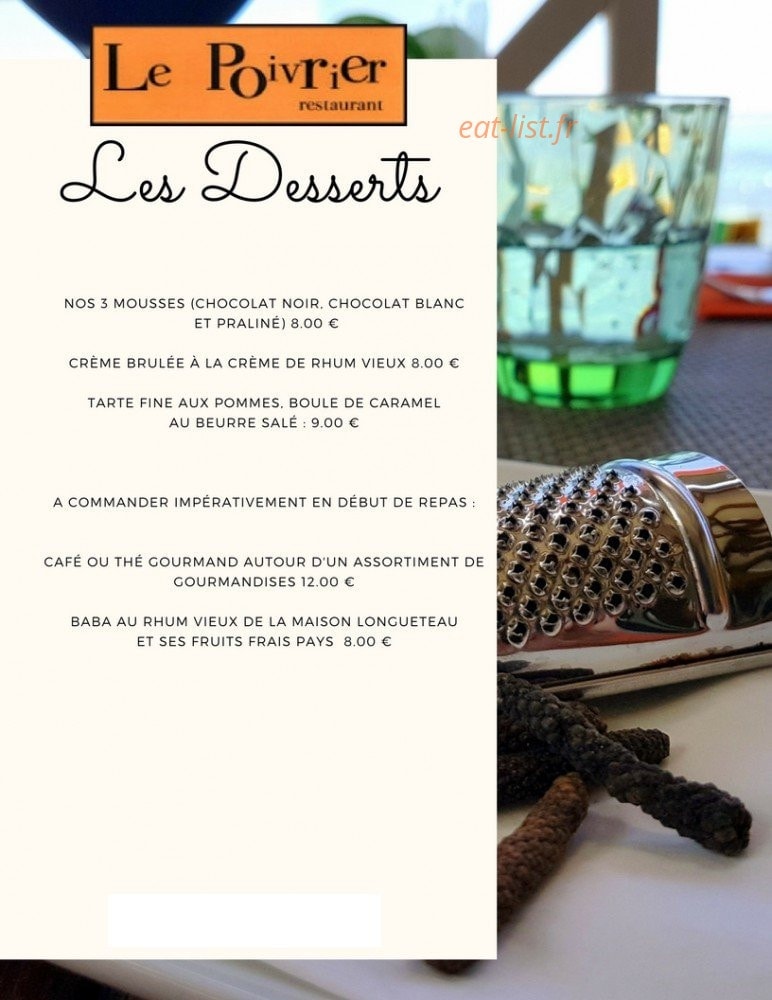 Le Poivrier — carte page 3