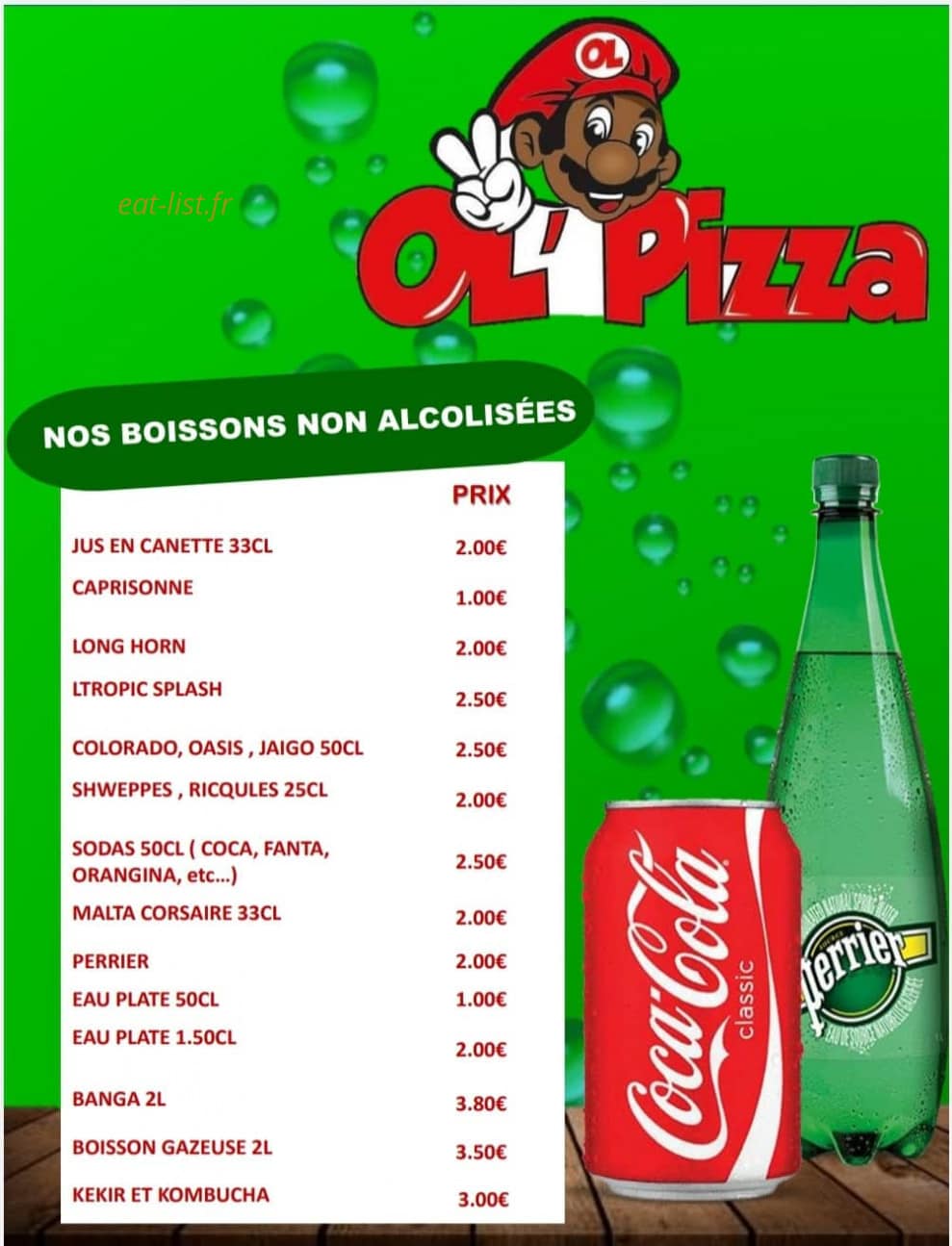 OL Pizza — carte page 7