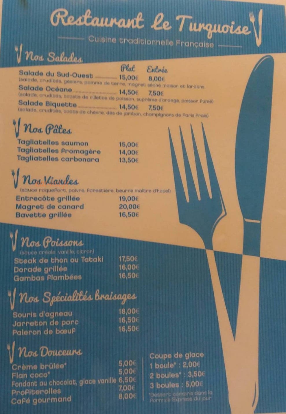 Le turquoise — carte page 1