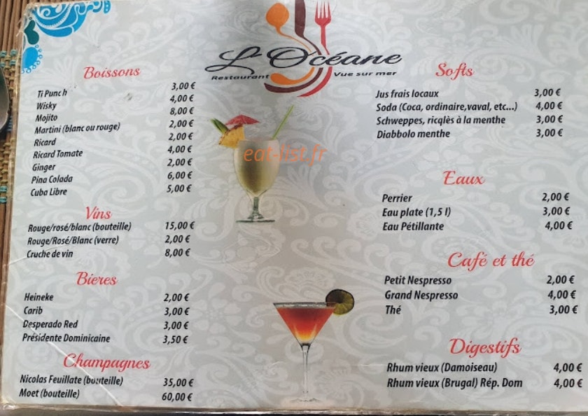 L'Oceane — carte page 2