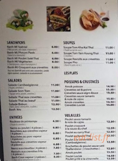 Bánh mí — carte page 1