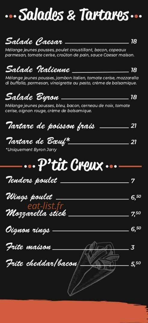 Byron Burger — carte page 4