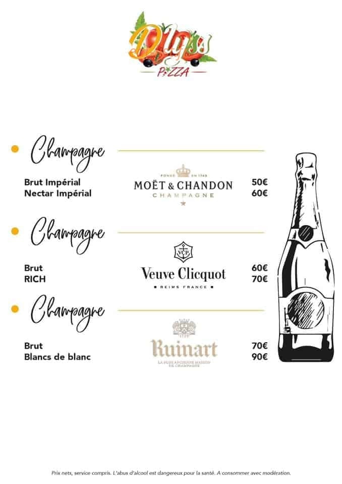 D'lyss pizza — carte page 14