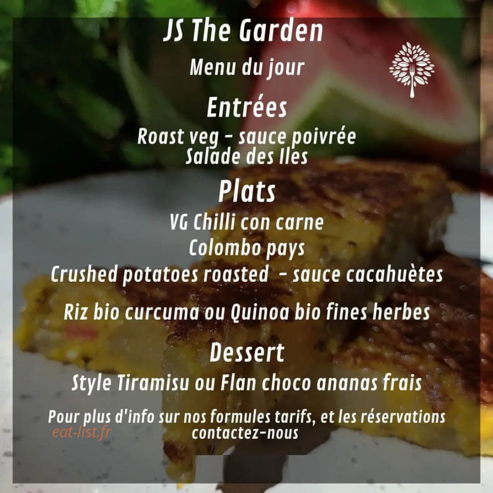 JS The Garden — carte page 1