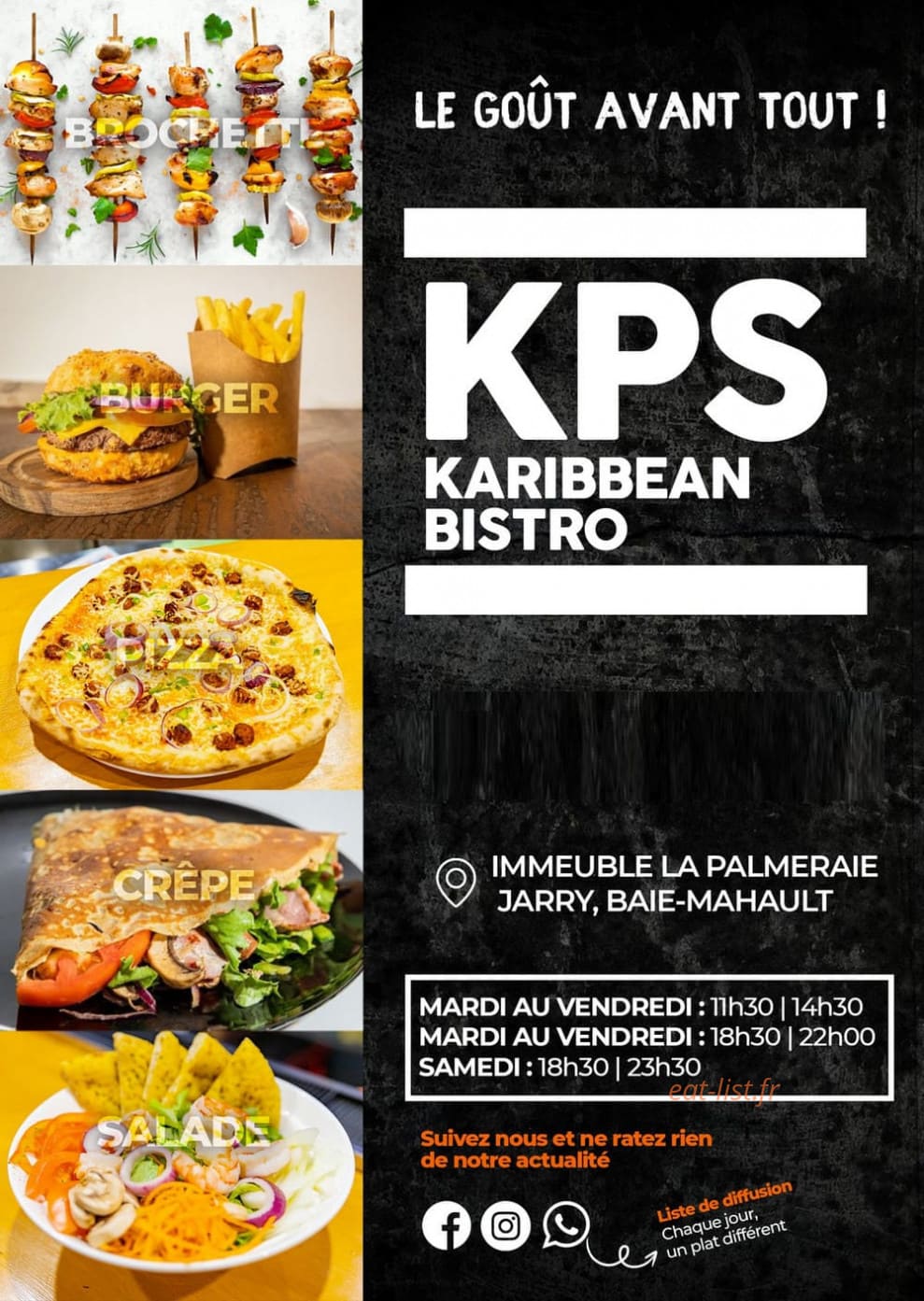 Kps Bistro — carte page 1
