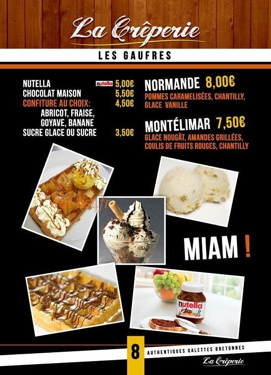 La Crêperie — carte page 7
