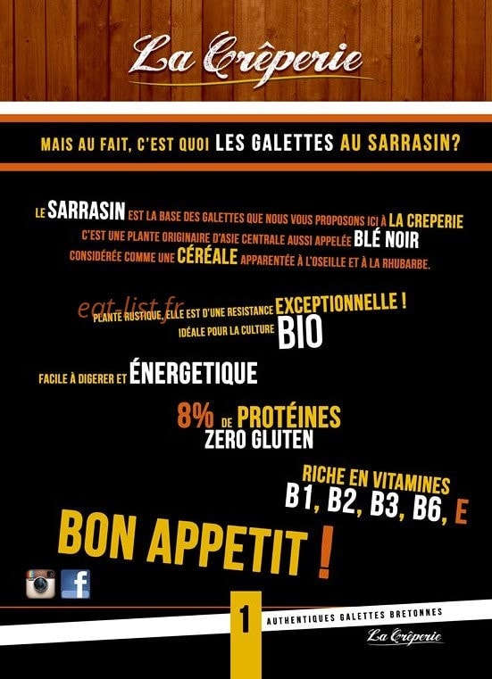 La Crêperie — carte page 4
