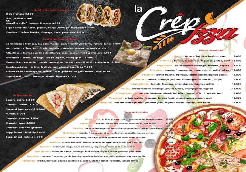 La Crêpizza — carte page 2