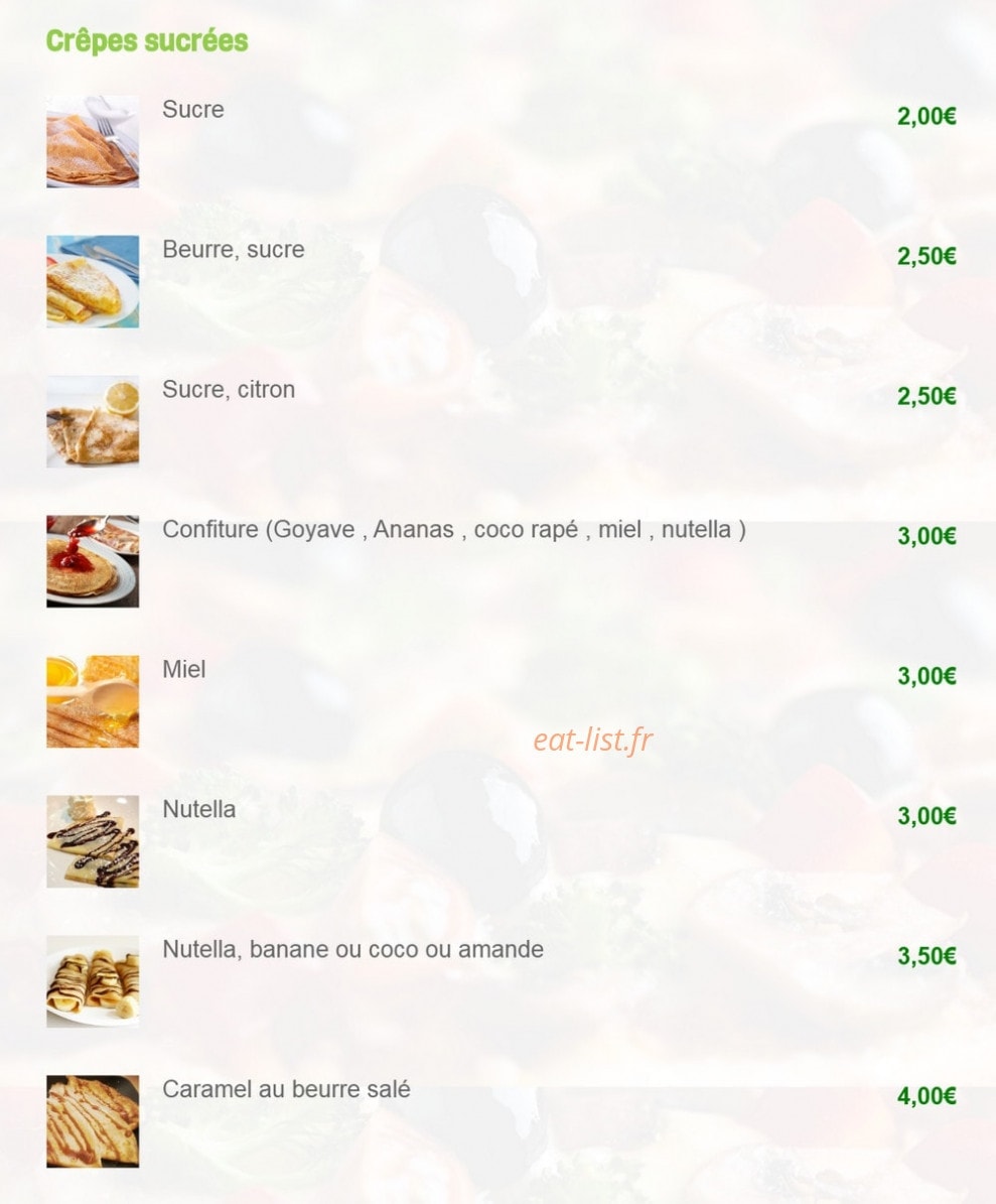 La Fringale — carte page 5
