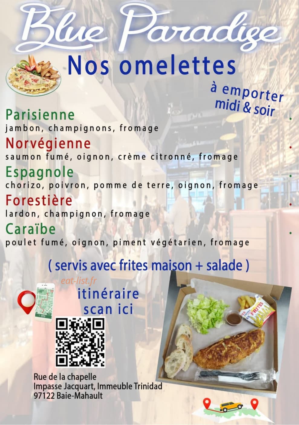 Le Blue Paradise — carte page 7