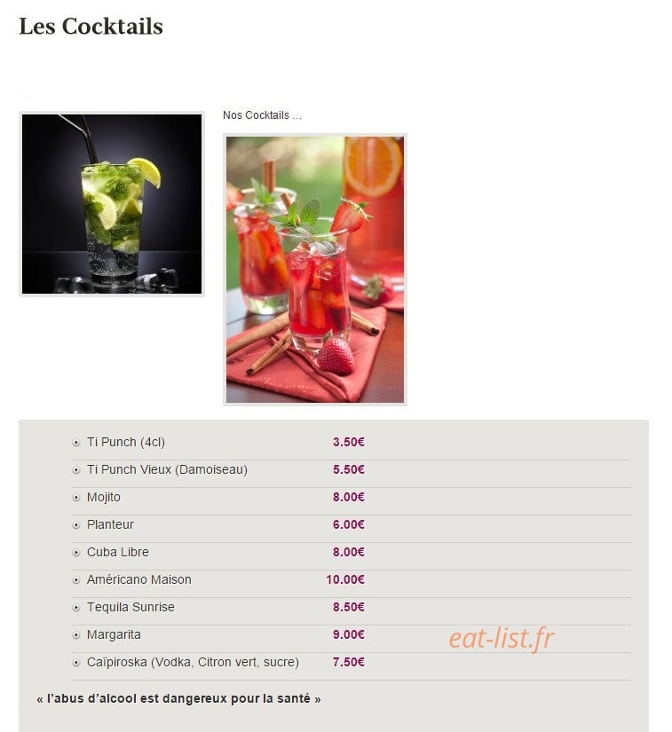 Le Bord De Mer — carte page 14