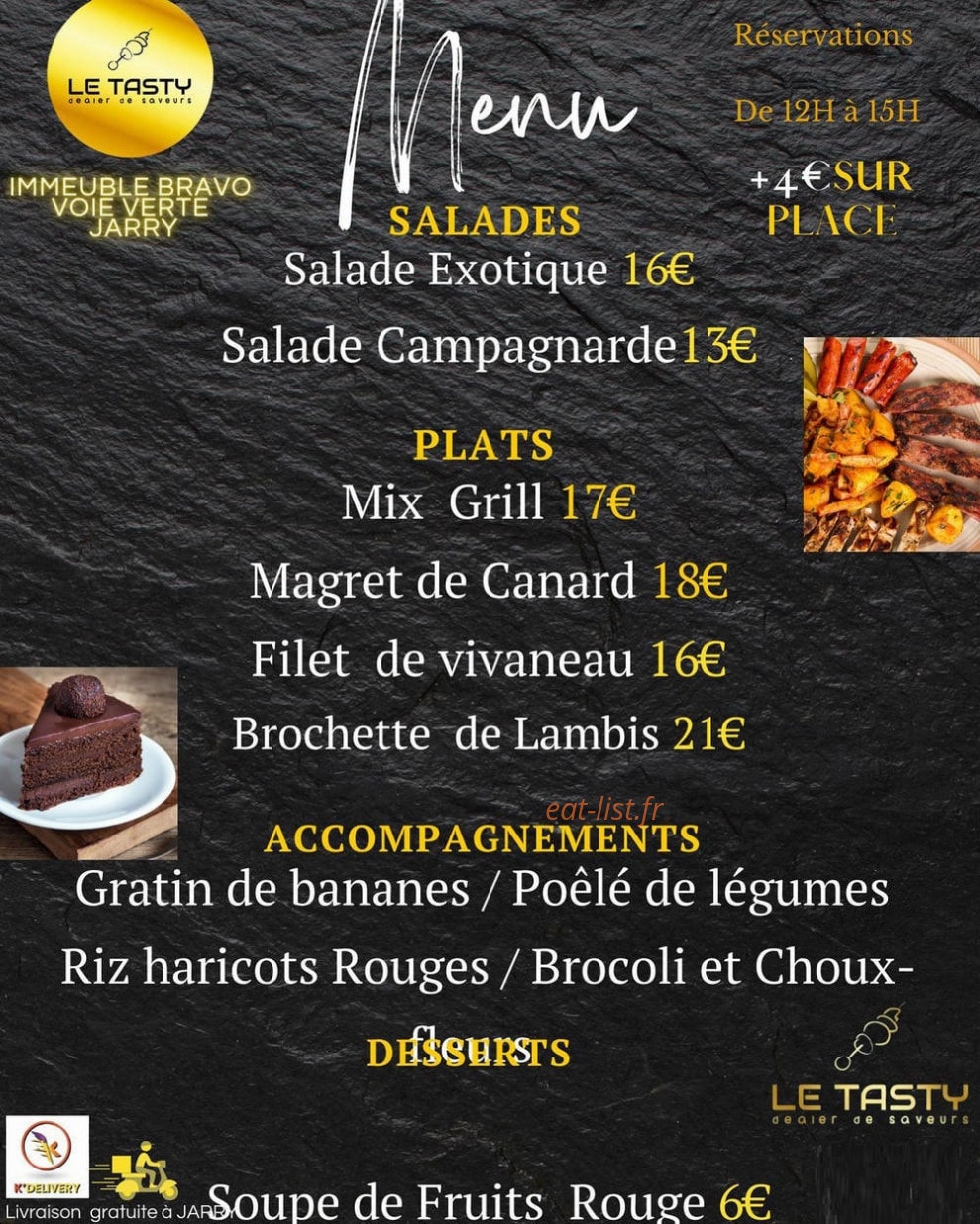 Le Tasty — carte page 2