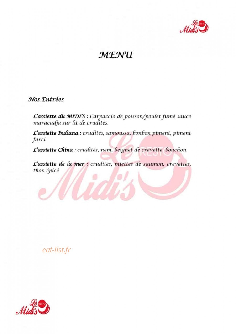 Le Vancliff — carte page 1