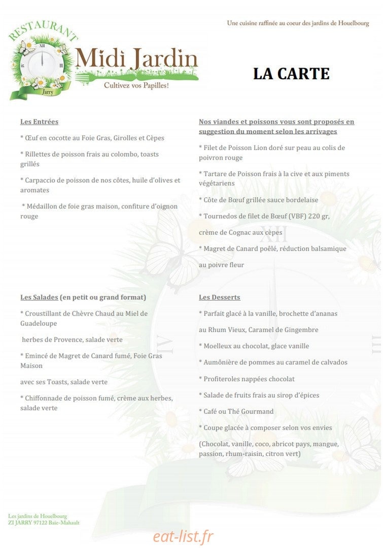 Midi Jardin — carte page 1